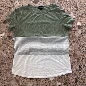 Nursing Queen Green and White Short Sleeve Tee